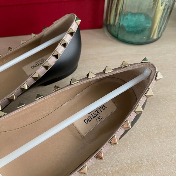 ❌SOLD❌Valentino Garavani Rockstud Ballet Flats Black - Picture 9 of 11